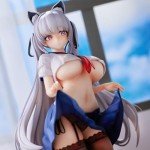 LUNK Alvina-Chan Figure 9.5" Cat Ear Girl Figurine Uniform Version Standing Position Model Anime Statue Collection Ornaments