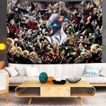 Timimo Anime Poster Tapestry - Decorations - Japanese Backgrounds - Anime Peripherals, Wall Art Decorative Scrolls, Metal Posters, Dorm Bedroom And Christmas Gifts 60x80in