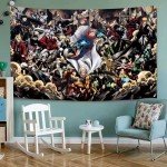 Timimo Anime Poster Tapestry - Decorations - Japanese Backgrounds - Anime Peripherals, Wall Art Decorative Scrolls, Metal Posters, Dorm Bedroom And Christmas Gifts 60x80in