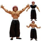 QAHEART Hanma Yujiro Figure Hanma Figurine Statue Hanma Yujiro Action Figure Muscle Man Ultra-Movable Changeable Parts Ornaments