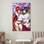Japan Anime Posoters High School DxD Sexy Poster Bedroom Bathroom Decor (3) Wall Art Paintings Canvas Wall Decor Home Decor Living Room Decor Aesthetic 12x18inch(30x45cm) Unframe-style-8
