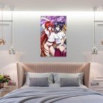 Japan Anime Posoters High School DxD Sexy Poster Bedroom Bathroom Decor (3) Wall Art Paintings Canvas Wall Decor Home Decor Living Room Decor Aesthetic 12x18inch(30x45cm) Unframe-style-8