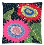 happy apple Yayoi Kusama art work sunflower 18" x 18" (45x45cm) Twin Sides Zippered Pillowcases home decor