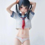 HOUYSA-TOY 28CM NSFW Kantoku Sailor Fuku no Mannaka Anime cute Girl PVC Action Figure Toy Adults Collection hentai Model Doll Gifts