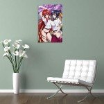 Japan Anime Posoters High School DxD Sexy Poster Bedroom Bathroom Decor (3) Canvas Wall Art Prints for Wall Decor Room Decor Bedroom Decor Gifts 12x18inch(30x45cm) Frame-style-8