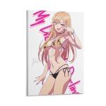 My Dress-Up Darling Anime Poster Sexy Kitagawa Marin Poster (2) Canvas Painting Wall Art Poster for Bedroom Living Room Decor 12x18inch(30x45cm) Frame-style