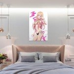My Dress-Up Darling Anime Poster Sexy Kitagawa Marin Poster (2) Canvas Painting Wall Art Poster for Bedroom Living Room Decor 12x18inch(30x45cm) Frame-style