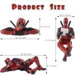 Mad Ink 3Pcs Anime Action Figures, Funny Figurine Car Accessories Ornament for Car Decor, Home, Desk, Computer and Cake Decorations (A+B+C)