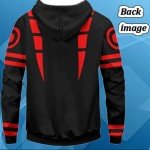 MEADOO Anime JJK Cosplay Pullover Sweatshirt Jujutsu Yuuji Hoodie For Unisex 3D Novelty Hooded Sweater Jacket Coat (S, Black)