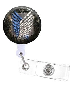 Anime Badge Reel Holder with ID Clip