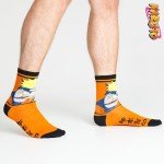 Naruto Mens Socks Pack of 5 Crew Socks for Men Teenagers Soft Breathable Work Sports Casual - Size 7-12 Gifts for Him