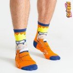 Naruto Mens Socks Pack of 5 Crew Socks for Men Teenagers Soft Breathable Work Sports Casual - Size 7-12 Gifts for Him