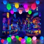 Bzhilja Blacklight Japanese Anime Tapestry, UV Reactive Punk Cityscape Wall Tapestry, Japanese Tokyo Billboards District City 80S Art Wall Hangings for Living Room Bedroom Dorm