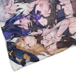itakkaito Home Plush Fleece Throw Soft & Cozy Blanket, Sexy Girls Anime Blanket, Yuri Lesbians Ecchi Waifu Throw Blankets for Travel, Camping, & Home, 40 * 50"