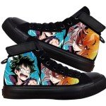 KPOP Mha Anime Shoes Merch Deku Bakugou Patterns Printing Sneakers Anime Cosplay High-Top Shoes