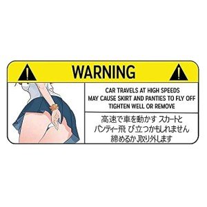 EARLFAMILY 5.1'' Funny Car Sticker for Warning Slap Decal Anime Vinyl JDM Window Wall DIY Scratch-Proof Decor