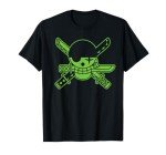 One Piece Anime Green Roronoa Zoro Jolly Roger T-Shirt