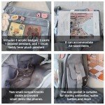 MILLEVIBE Kawaii Ita Bag Crossbody Itabag with Anime Pins & Bear- Nylon Messenger Purse Y2K Japanese Backpack for Women Black