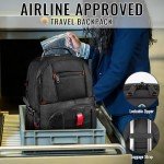 YOREPEK Travel Backpack, Extra Large 50L Laptop Backpacks for Men Women, Water Resistant College Backpacks Airline Approved Business Work Bag with USB Charging Port Fits 17 Inch Computer, Black