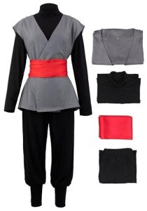 C-ZOFEK Mens Black Cosplay Costume Anime Kung Fu Suit (Medium)