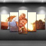 JESC Custom Canvas Print Painting Canvas Painting 5 Piece Photo Customized Poster Paintings Painting Custom Print On Canvas Drop Shipping No Frame 40''Wx22''H