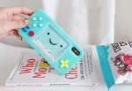 UnnFiko Squishy 3D Cartoon Game Shape Case Compatible with iPhone 14, Creative Liquid Stars Funny Play Case Soft Rubber Protective Cover (Blue, iPhone 14)