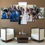 JESC Custom Canvas Print Painting Canvas Painting 5 Piece Photo Customized Poster Paintings Painting Custom Print On Canvas Drop Shipping No Frame 40''Wx22''H