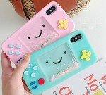 UnnFiko Squishy 3D Cartoon Game Shape Case Compatible with iPhone 14, Creative Liquid Stars Funny Play Case Soft Rubber Protective Cover (Blue, iPhone 14)