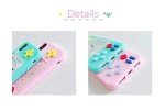UnnFiko Squishy 3D Cartoon Game Shape Case Compatible with iPhone 14, Creative Liquid Stars Funny Play Case Soft Rubber Protective Cover (Blue, iPhone 14)