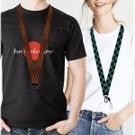 5 Pack Neck Lanyard for Keys ID Badges Key Chain Card Cute Anime Cartoon Lanyards for Women Men Guys Girl Boys Kids Teachers The Office Keychains GS347