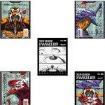 Ouroboros Art & Design – Neon Genesis Evangelion NERV Anime Poster - Wall Decoration - Gaming Room - 5 Pieces - 8x10’’ Inch Unframed