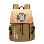 Lukvuzo Japanese Anime Backpacks Canvas Shoulders bag 3D Print Daypack Backpack Laptops Back Pack for Anime Fans, Yellow