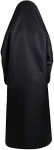 Women Men Black Hoodies Robe Costume with Mask & Gloves for Cosplay Halloween Carnival Theme Party