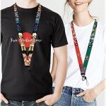 3 Pack Neck Lanyard with ID Badge Holder for Keys Key Chain Card Funny Cool Anime Lanyards for Women Men Guys Girl Boys Kids Present GS414