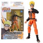 BANDAI Anime Heroes Naruto Action Figure in Sage Mode - 17cm Tall with Extra Hands and Accessories | Naruto Shippuden Action Figure for Boys and Girls