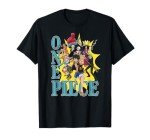 One Piece Anime Group Photo Burst Character Collage T-Shirt