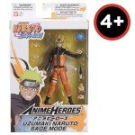 BANDAI Anime Heroes Naruto Action Figure in Sage Mode - 17cm Tall with Extra Hands and Accessories | Naruto Shippuden Action Figure for Boys and Girls