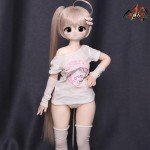 Mozu Benay 1/3 Female Seamless Anime Action Figures Full Silicone Material, JYFigures 65cm Flexible Female Figure Dolls for Cosplay/Photography/Arts (Wig) (Standard)