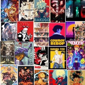 Anime Sticker Bundle: 102 Kawaii Vinyl Designs