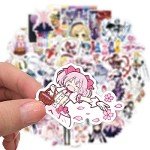 50PCS Anime Puella Magi Madoka Magica Stickers,Popular Classic Anime Stickers for Laptop Water Bottles Phone Case Notebook Decal (Puella Magi Madoka Magica)
