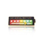 Battery mood pin - My Battery mood Creative Lapel Pin, Fun Enamel Emotional Pin 13 Days A Week