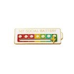 Battery mood pin - My Battery mood Creative Lapel Pin, Fun Enamel Emotional Pin 13 Days A Week