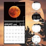 2025 Anime Calendar with Moon Phases & Large Blocks
