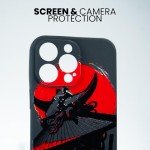 SIMPLYMDRN Slim for iPhone 16 Pro Max Case - Warrior Design - Cool Case for Men - Fighter Assassin Case - Slim and Flexible (Kunoichi Black)