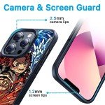 TNOLTK 3D iPh 13 Case Anime Motion Anime Phone Case Shockproof Soft TPU Anti-Scratch Non-Slip Japanese Manga Case for iPh 13 6.1 Inch