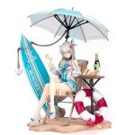 MABAIUDE Kiana Kaslana Figure Statue, 1:6 Scale Big Size Anime Figure Kiana Kaslana Swimsuit Summer Style Scene Sculpture, Handmade Desktop Figure Collectible Gifts