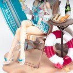 MABAIUDE Kiana Kaslana Figure Statue, 1:6 Scale Big Size Anime Figure Kiana Kaslana Swimsuit Summer Style Scene Sculpture, Handmade Desktop Figure Collectible Gifts