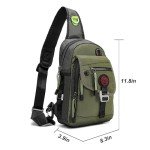 NICGID Sling Bag Chest Shoulder Backpack Crossbody Bags for Tablet Laptop Outdoor Hiking Men Women