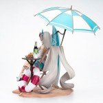 MABAIUDE Kiana Kaslana Figure Statue, 1:6 Scale Big Size Anime Figure Kiana Kaslana Swimsuit Summer Style Scene Sculpture, Handmade Desktop Figure Collectible Gifts