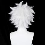 COSPLAZA Cosplay Wig Short Silver White Fluffy male anime show Halloween party Hair Wigs